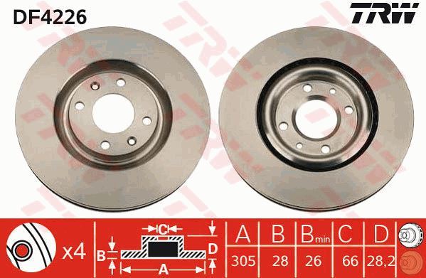 Disques de frein Peugeot 406 Coupé ventilés pour un freinage haute endurance 3.0 V6