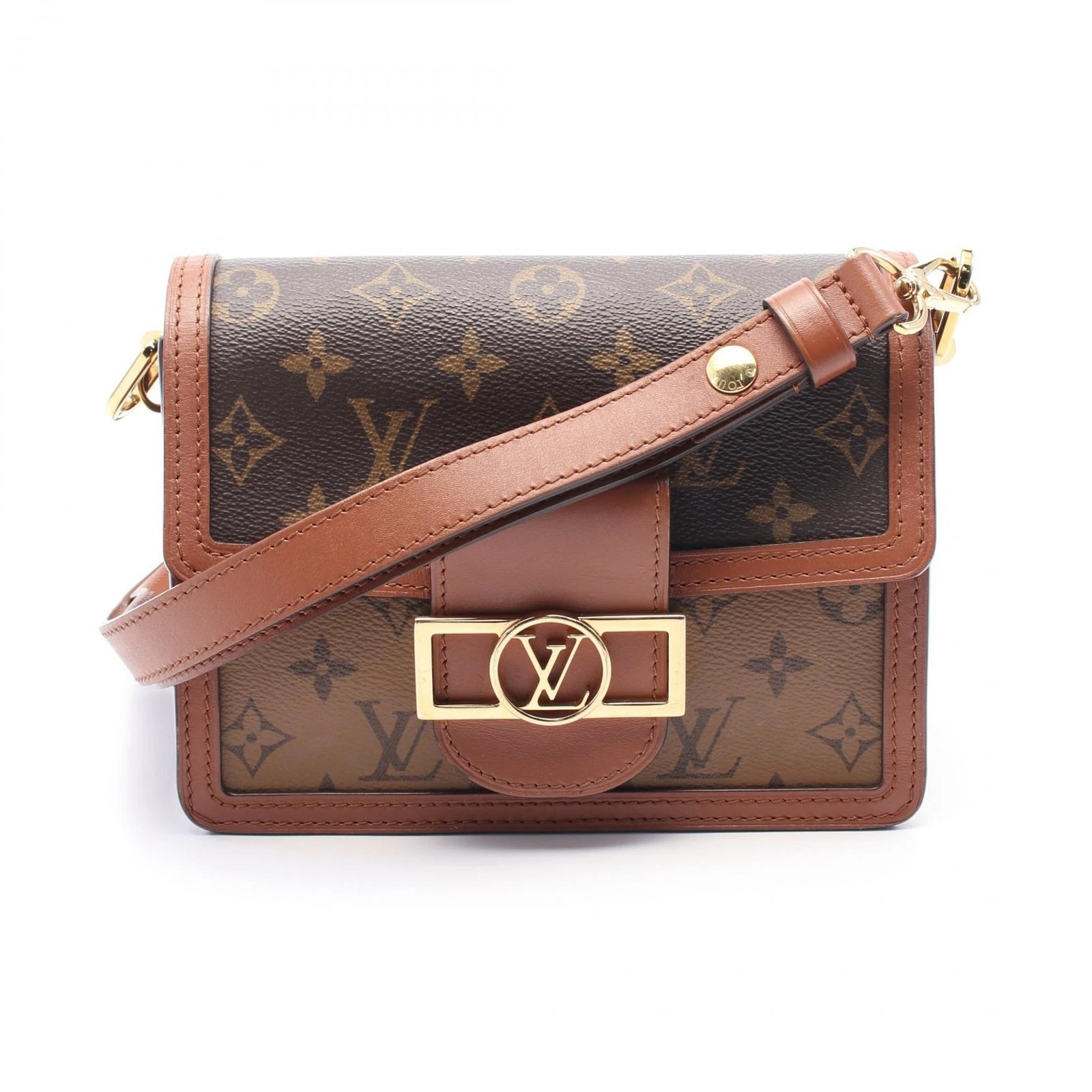 LOUIS VUITTON（LV） Borsa a tracolla Louis Vuitton Dauphine MINI M44580 monogramma retro beige usata LV
