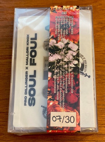 PRO DILLINGER x MALLORI KNOX Soul Foul #07/30 Bone Cassette Tape + Obi Strip NEW - Picture 5 of 6