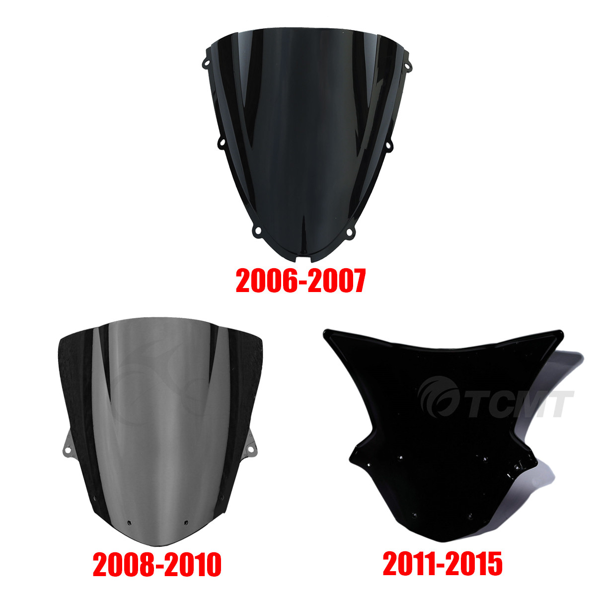 Windscreen Windshield For Kawasaki Ninja ZX10R 2006-2007 2008-2010