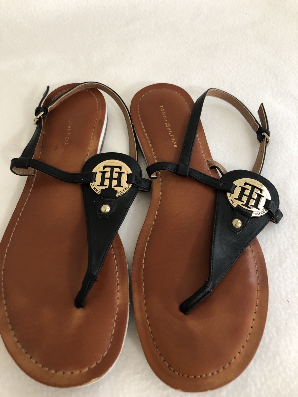 tommy hilfiger t strap sandals