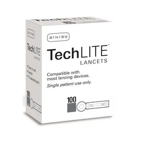 Arkray Tech LITE 100 Lancets 28G [ 6 Pack ]
