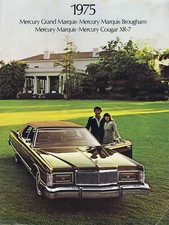 1975 Ford Mercury Grand Marquis - Cougar XR-7 brochure USA brochure