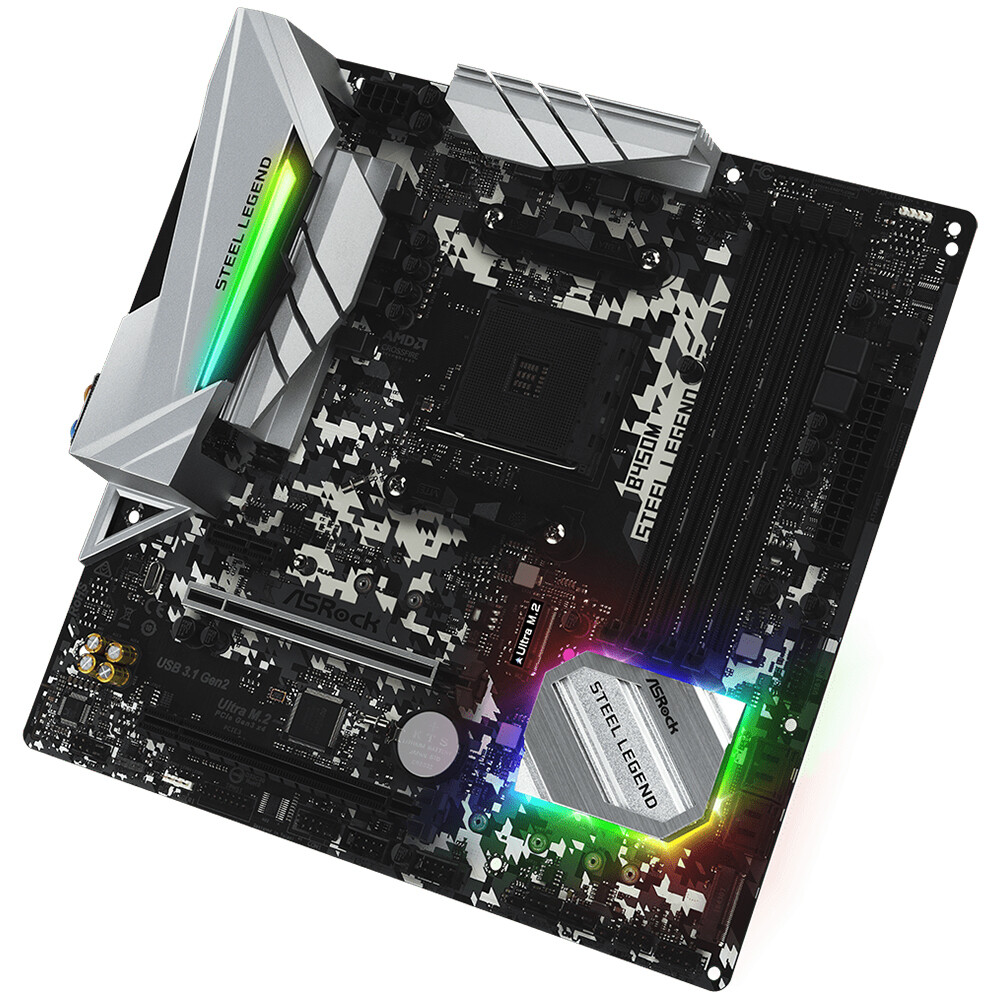 Ryzen5 3500+ASRock B450M STEEL LEGEND+BYAKKO 2 B450M Legend Steel