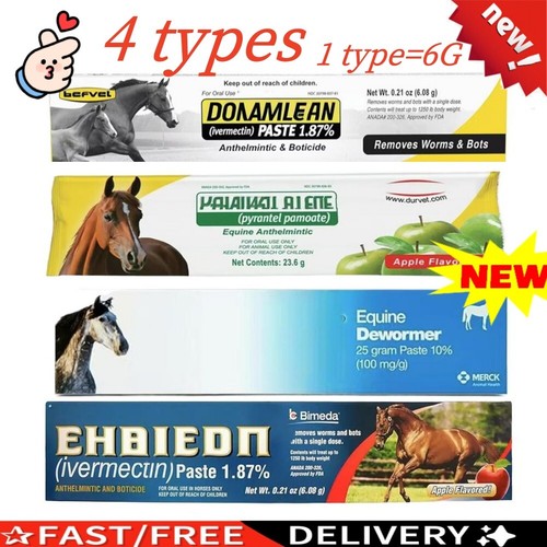 1/3/6/10Pack 1.87% Paste Horse Dewormer – Apple Flavored - Exp - 第 1/29 張圖片