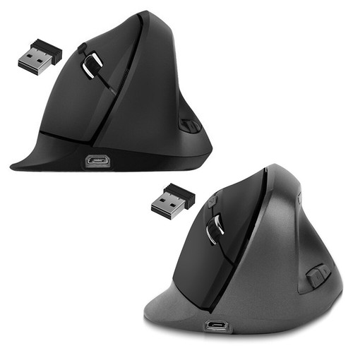 2.4G Vertical Mouse W/ USB Receiver Adjustable DPI for Laptop Desktop PC Macbook - Afbeelding 6 van 18