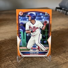 2023 Bowman Prospect Paper Hao-Yu Lee #BP-52 1st Phillies Orange #’d 24/25
