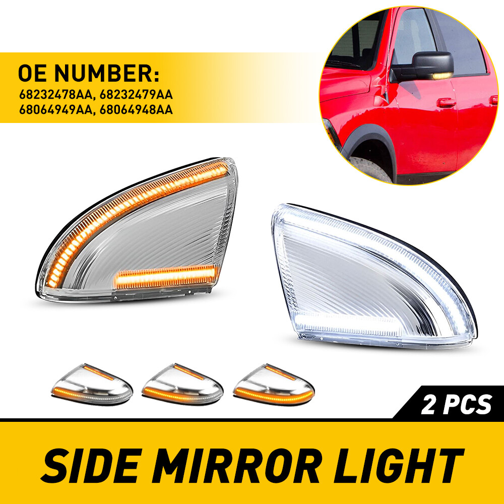 Mirror Turn Signal Light Puddle Lamp LH RH For 2009-2018 Dodge Ram 1500 2500
