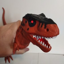 T Rex Tyrannosaurus Dinosaur Plastic SEE VIDEO Roars Lights Up Toy WM-H 20201012