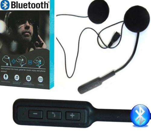 HEADSET MICROFONO AURICOLARE BLUETOOTH IMPERMEABILE PER CASCO MOTO MP3  INTERFONO | eBay