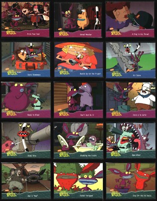 1995 Fleer - Nickelodian AAAHH!! Real Monsters #1-#90 Set Building Updated 12/12