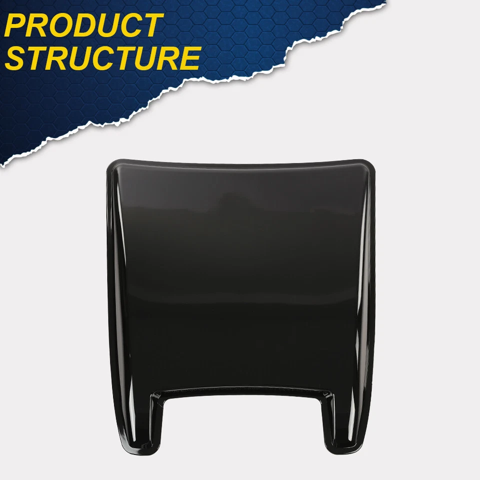 Universal Fit For Camaro Mustang Challenger Sliverado Glossy Black Hood Scoop - Image 2 of 4