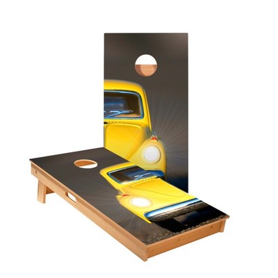 Mini Cornhole Boards Skips Garage ACA Size Foldable Legs Poplar Wood