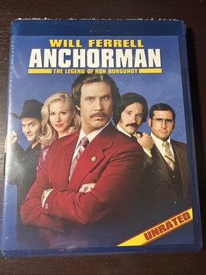 NEW ANCHORMAN The LEGEND of RON Burgundy Blu-Ray 2004 NIP Unrated w/ Will FERREL