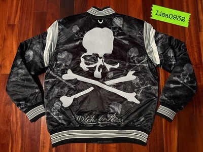  100% Mitchell & Ness x Mastermind World Satin Varsity Jacket Size Large (L) 