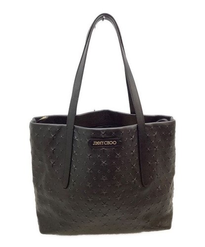 JIMMY CHOO                    Leather Tote Bag black