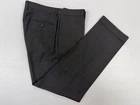 Lauren Ralph Lauren Men's Dark Gray Plaid Dress Pants 34X30 Flat Front Stretch