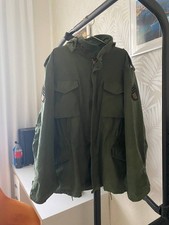 Alpha Industries M-65 Field Jacket Mens XL Olive Green Hooded