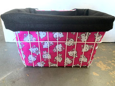 BICICLETA ROSA CANASTA FORRO HELLO KITTY BEACH CRUISER BICICLETAS DE CIUDAD
