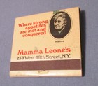 Vintage Mama Leone's Table Napkin & Matchbook — photo 3
