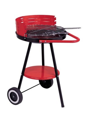 ACTIVA RUNDER MOBILER HOLZKOHLEGRILLEN, DURCHMESSER 41 CM