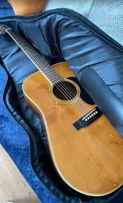 Acoustic Guitar Yamaki YW-30 Natural Made in 1973 S/N 130920 with