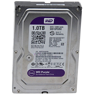 Western Digital WD10PURX 1TB Hard Drive SATA 6 Gb/s 64MB Cache 3.5