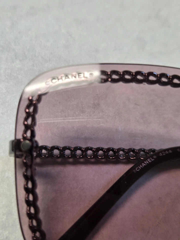 香奈儿 4244 太阳镜青铜色链玫瑰镜片 — 第 4/4 张图片