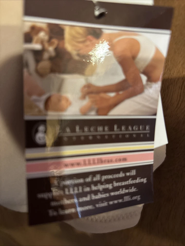 women’s Maternity nursing bra LA LECHE LEAGUE, beige 4214 size 40c b107 - Image 3 of 4