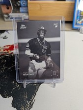 2025 Topps Black & White Angel Martinez #75 Rookie Card RC Cleveland Guardians. rookie card picture