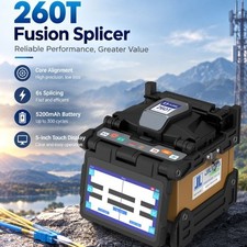 JILONG 260T Fusion Splicer Build-in OPM VFL , FTTX Fiber Splicer 5'' Touch Scree