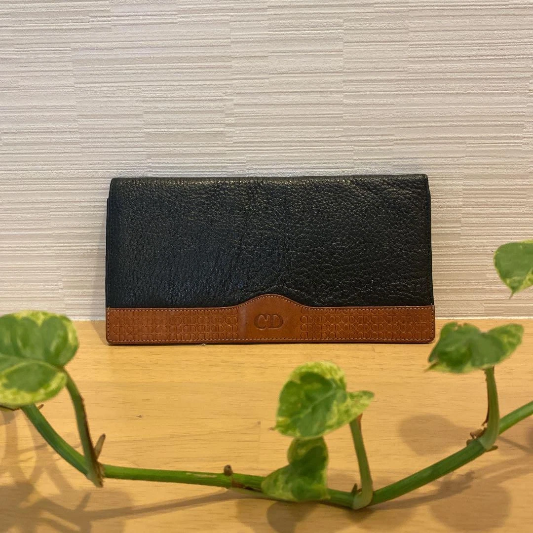 Portefeuille long Christian Dior noir beauté