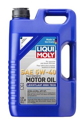 LIQUI MOLY Leichtlauf High Tech SAE 5W-40 Fully Synthetic Engine Oil - 5 Liter