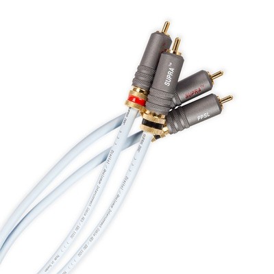 Supra Cables RCA Cinchkabel DAC-SL Audio mit PPSL Stecker 1 m