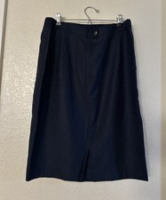 Vintage Givenchy En Plus 16W Made In Germany Blue Midi Skirt NWT