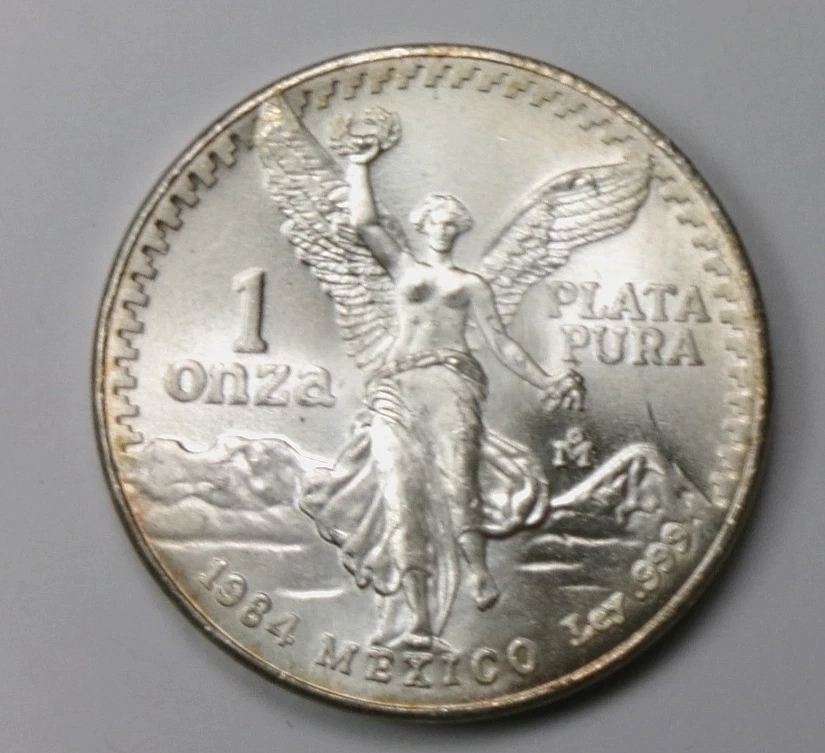 【大型 銀貨】リベルタード メキシコ 1オンス 1984年 純銀 初期 Mexican Libertad 1 oz Precious Metal Content per Unit 1984 Silver