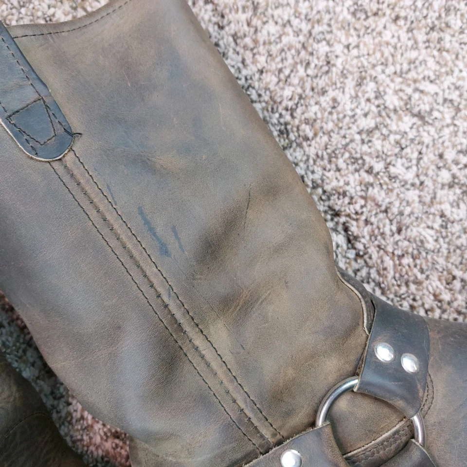 Botas arnés Durango Crossroads para hombre 12EE cuero cejas motociclista occidental Foto 3 de 4