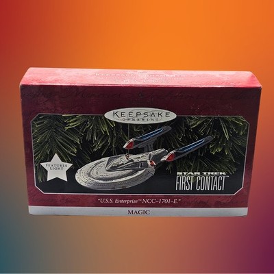 Star Trek First Contact Uss Enterprise Ncc-1701-E Ornament W/lights (#264)