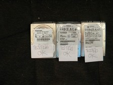 Lot of three SATA drives 320GB and 160GB (tested ready) Hitachi and Toshiba 2.5"