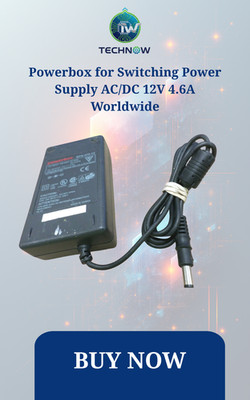 Powerbox for SPN-470-12 Switching Power Supply AC/DC 12V 4.6A  Worldwide