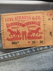 Levi's Men's 501 Original Light Blue Stonewash Stretch Jeans NWT 29x30 — photo 3