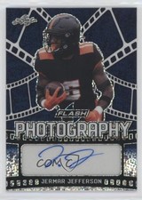 2021 Leaf Flash Photography Navy Blue /75 Jermar Jefferson #FP-JJ2 Auto 0q1p