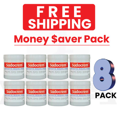 Sudocrem Antiseptic Healing Cream 400g PACK OF 8 - Large Bulk Case [EXP 04/2027]