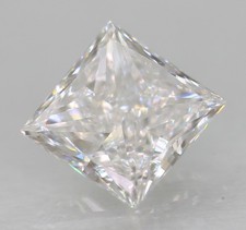 0.18 Carat D VVS1 Princess Natural EARTH MINED Loose Diamond 3.39X3.27mm W VIDEO