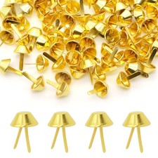 200 Pieces 15mm Metal Bag Feet Studs Purse Feet Handbag Feet Nailheads Stud S...