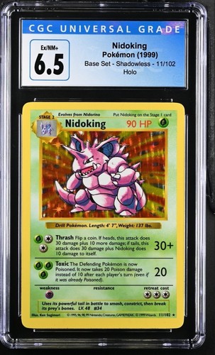 Nidoking (Shadowless) graded CGC 6.5 for sale on eBay