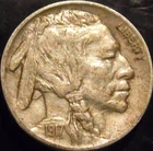 1917-P Buffalo Nickel Choice Original XF