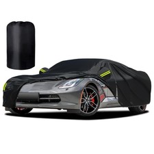 Mipoudy Car Cover Black Fit for Corvette