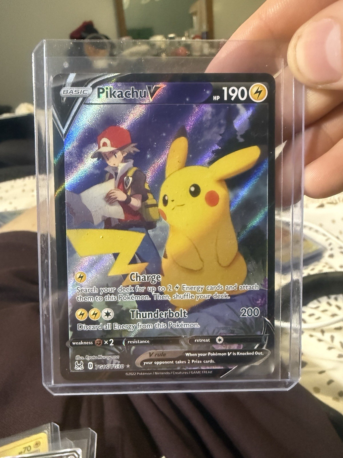Pokemon Tcg Pikachu V TG16/TG30 Lost Origin 2022