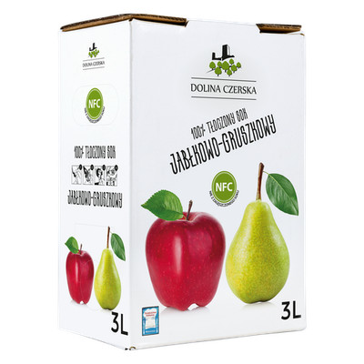 5905669174015 Sok NFC jabłkowo-gruszkowy 100% Dolina Czerska 3L MBF S.A